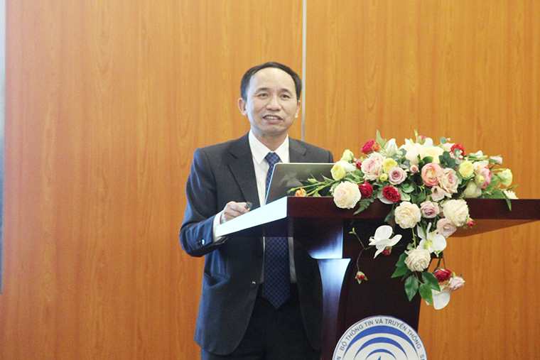 Phó Vụ trưởng Vụ Quản lý doanh nghiệp Nguyễn Trọng Đường phát biểu tại Hội nghị