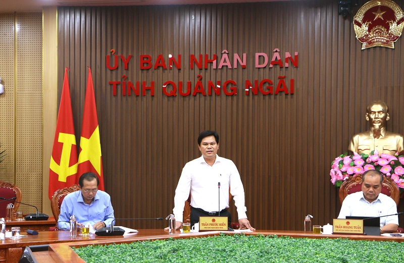PCT UBND tỉnh Trần Phước Hiền phát biểu tại cuộc họp Ban Chỉ đạo Chuyển đổi số lần thứ I năm 2024