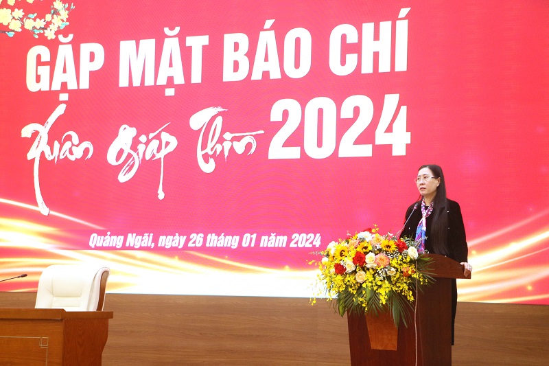 Quảng Ngãi: gặp mặt báo chí dịp Tết Nguyên đán Giáp Thìn 2024